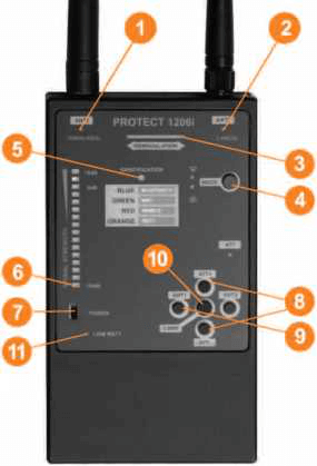 乌克兰Protect1206i无线信号检测器-反窃听-反偷听(图2)